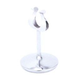 Βάση μενού/αριθμό τραπεζιού ανοξείδωτη 14/1 Υ20εκ. ΛΥΡΑ