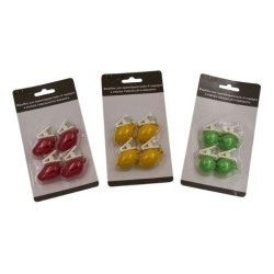 Σετ 4 βαρίδια για τραπεζομάντηλο πλαστικά ΦΡΟΥΤΑ