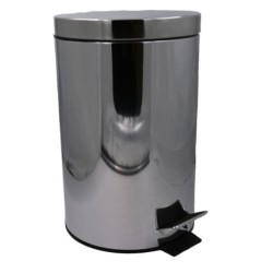 Κάδος απορριμμάτων ανοξείδωτος με πεντάλ 20L