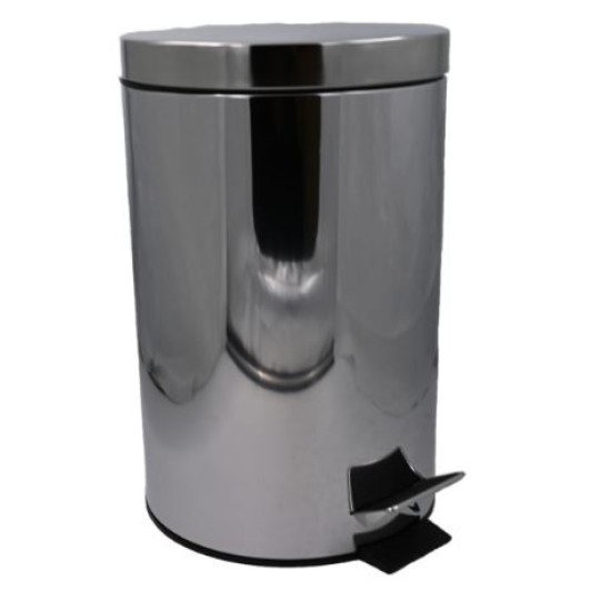 Κάδος απορριμμάτων ανοξείδωτος με πεντάλ 20L