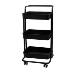 Τρόλεϊ κουζίνας μεταλλικό με 3 πλαστικά καλάθια 42x39x86εκ. "ΣΟΝΙ"