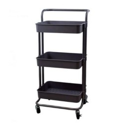 Τρόλεϊ κουζίνας μεταλλικό με 3 πλαστικά καλάθια 42x39x86εκ. "ΣΟΝΙ"