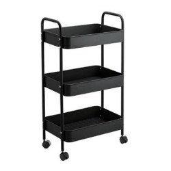 Τρόλεϊ κουζίνας μεταλλικό με 3 πλαστικά καλάθια 45x35x85εκ. "PRO"