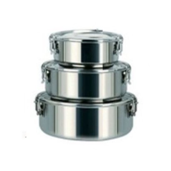 Φαγητοδοχείο ανοξείδωτο με κλιπς 12x6,3εκ.