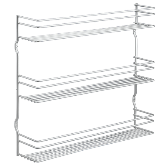 Ραφιέρα επιτοίχια polytherm 3όροφη για βαζάκια 36x8x32εκ. Pepito