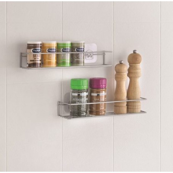 Σετ 2 ραφιέρες επιτοίχιες polytherm για βαζάκια 32x8x5εκ. Paprika