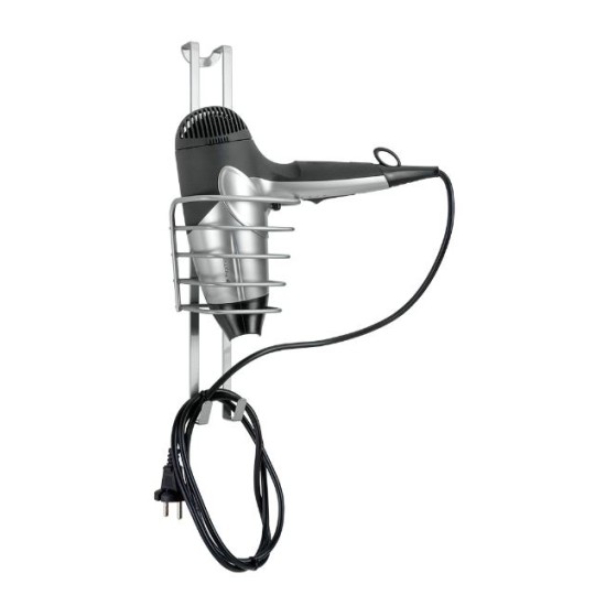 Θήκη κρεμαστή για σεσουάρ/μασιά μαλλιών μεταλλική Oasis