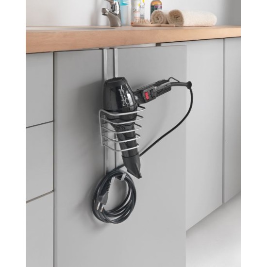 Θήκη κρεμαστή για σεσουάρ/μασιά μαλλιών μεταλλική Oasis