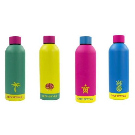 Θερμός ανοξείδωτο μονό τοίχωμα 4 αποχρώσεις 0.75L Fluo