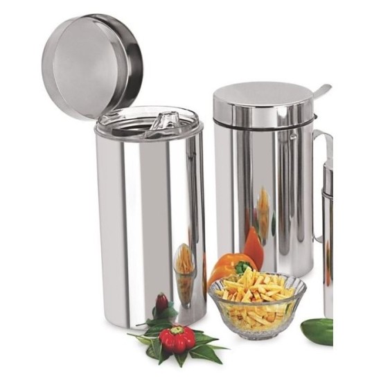 Δοχείο λαδιού ανοξείδωτο με καπάκι 750ml