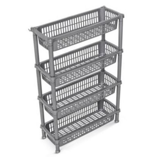 Ραφιέρα πλαστική 4 θέσεων 50x19,3x76,7εκ. SLIM