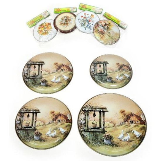 Σετ 4 καλύμματα κουζίνας ελληνικού τύπου