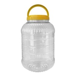 Δοχείο αποθήκευσης τροφίμων PET με πώμα 5 κιλά