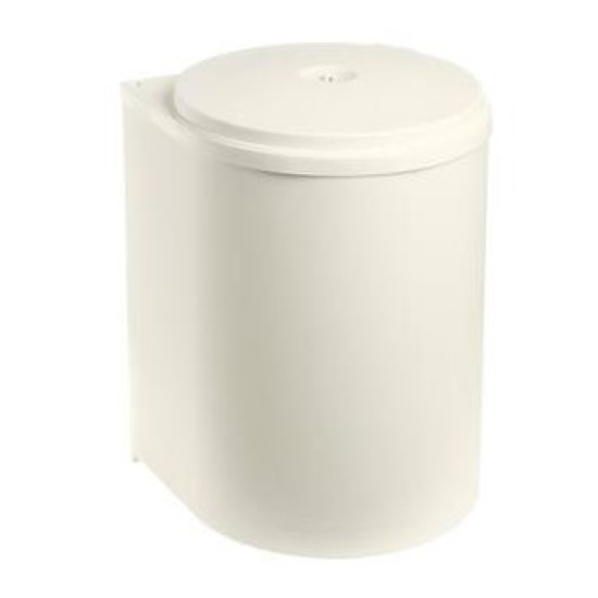 Καλάθι ντουλαπιού πλαστικό μπεζ με σχοινάκι 32,5x27,5x33,5εκ. 13L