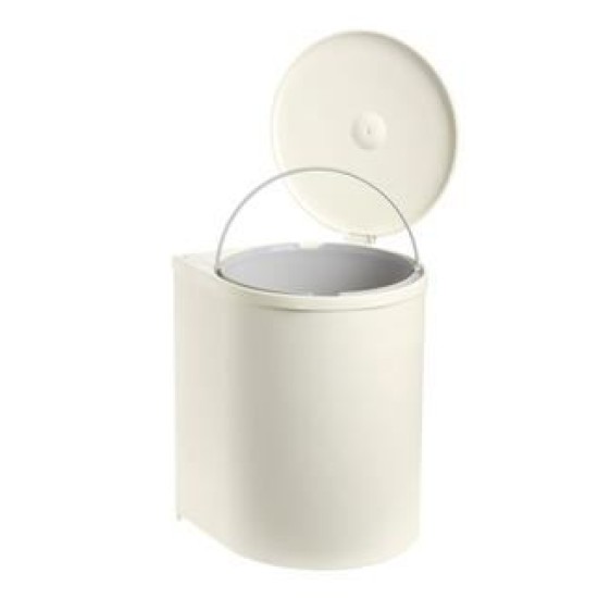 Καλάθι ντουλαπιού πλαστικό μπεζ με σχοινάκι 32,5x27,5x33,5εκ. 13L