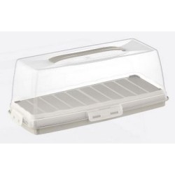 Τουρτιέρα ορθογώνια πλαστική 37x18x14εκ.