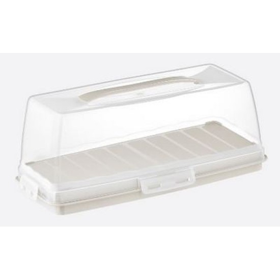 Τουρτιέρα ορθογώνια πλαστική 37x18x14εκ.
