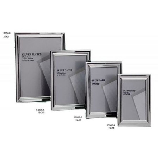 Κορνίζα μεταλλική/επάργυρη 20x30εκ. 13606