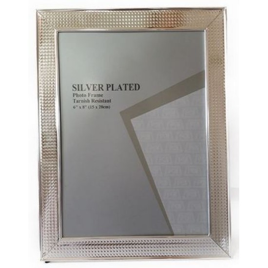 Κορνίζα μεταλλική/επάργυρη με σκάλισμα 13x18εκ. 13617