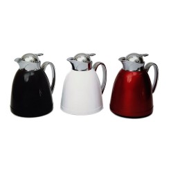 Κανάτα ισοθερμική ανοξείδωτο/γυαλί 3 χρώματα 1L