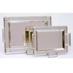 Σετ 2 δίσκοι επάργυροι λακαριστοί