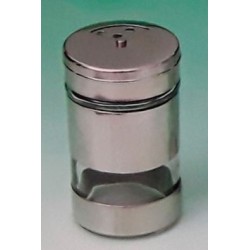 Βάζο για μπαχαρικά γυαλί/μέταλλο 110ml