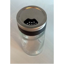 Βάζο για μπαχαρικά γυαλί/μέταλλο 5,5x13εκ. 220ml