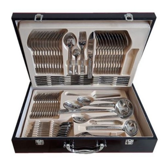 Σετ μαχαιροπίρουνα 72 τεμαχίων ανοξείδωτο 18/10 σε βαλίτσα Pine Needle