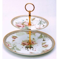 Ορντεβιέρα 2όροφη πορσελάνης 27,5x24εκ.