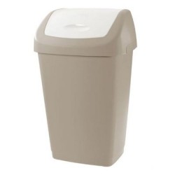 Κάδος απορριμμάτων πλαστικός σταχτί 40x30x65εκ. 50L AURORA