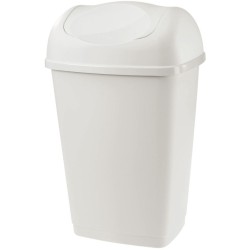 Κάδος απορριμμάτων πλαστικός λευκό 32,5x25,5x52εκ. 25L GRACE