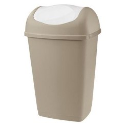 Κάδος απορριμμάτων πλαστικός σταχτί 40,5x32x65,5εκ. 50L GRACE