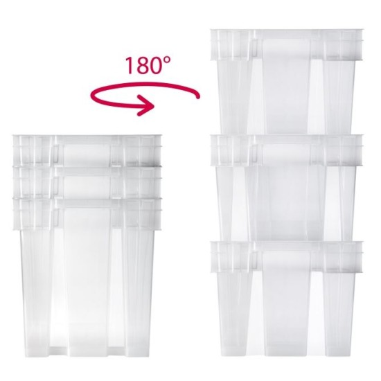 Κουτί αποθήκευσης πλαστικό βαρέως τύπου 40x30x20εκ. 20L Heavy Duty