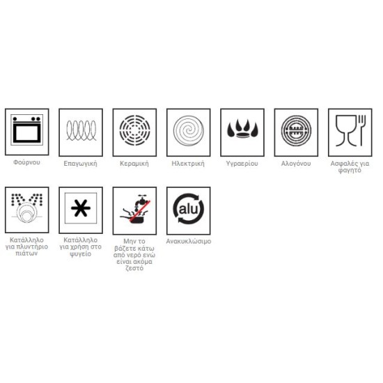 Ημίχυτρα αντικολλητική επαγωγική 4mm 32x8,6εκ. 5.8L Premium Lava