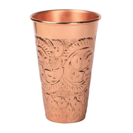 Ποτήρι κοκτέιλ χάλκινο με ανάγλυφο 65.1cl