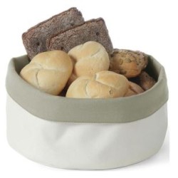 Ψωμιέρα-καλαθάκι βαμβακερή μπεζ 25x16εκ.