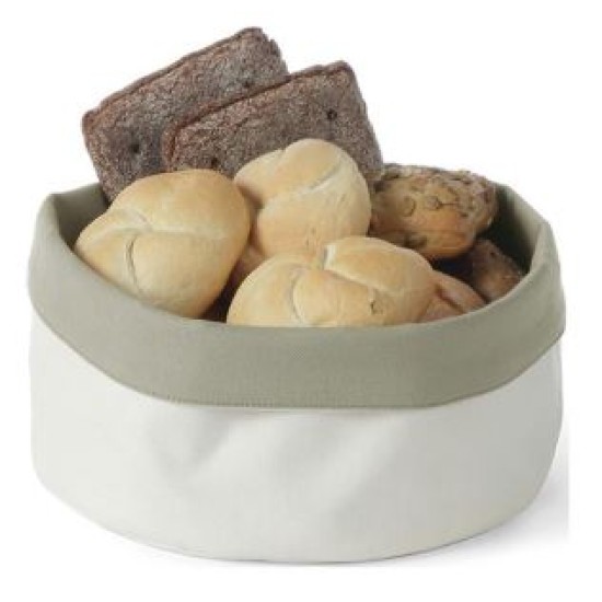 Ψωμιέρα-καλαθάκι βαμβακερή μπεζ 20x20εκ.