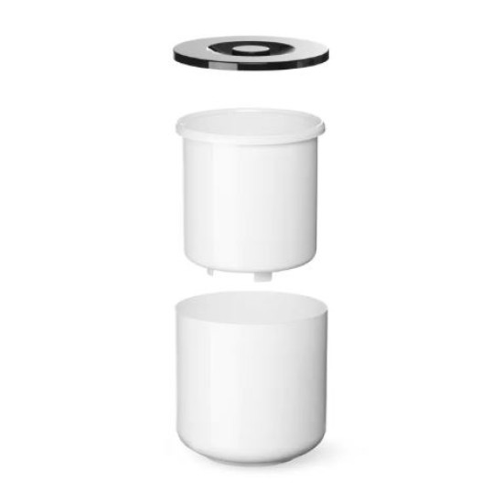 Παγοδοχείο πλαστικό λευκό/μαύρο 10L