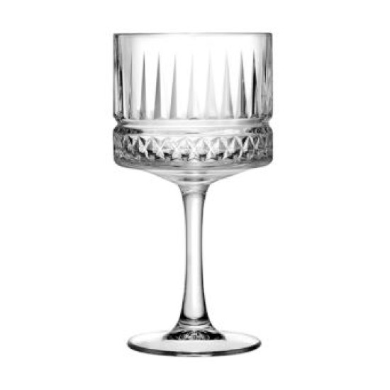 Ποτήρι κοκτέιλ γυάλινο με σκάλισμα 500ml Elysia