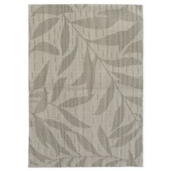 Σετ 6 σουπλά πλαστικά PVC ανοιχτό γκρι φύλλα 45x30εκ.