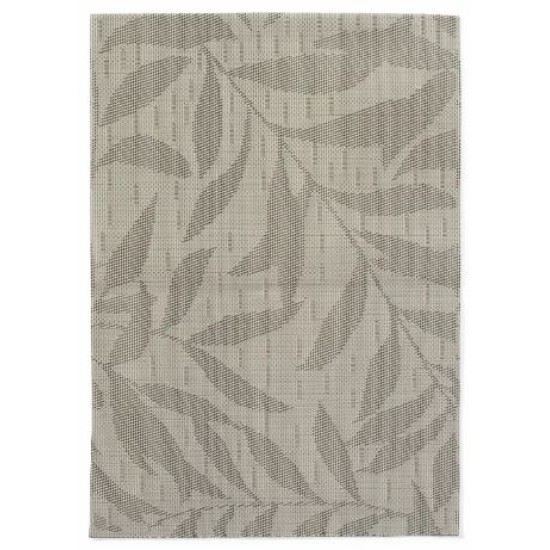 Σετ 6 σουπλά πλαστικά PVC ανοιχτό γκρι φύλλα 45x30εκ.