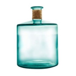 Ανθοδοχείο γυάλινο γαλάζιο 20,5x26εκ. 5L Frances Enea