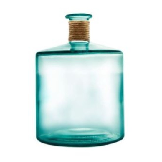 Ανθοδοχείο γυάλινο γαλάζιο 20,5x26εκ. 5L Frances Enea