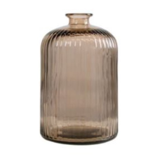 Ανθοδοχείο γυάλινο μπεζ 15x23εκ. 2.8L Daroca