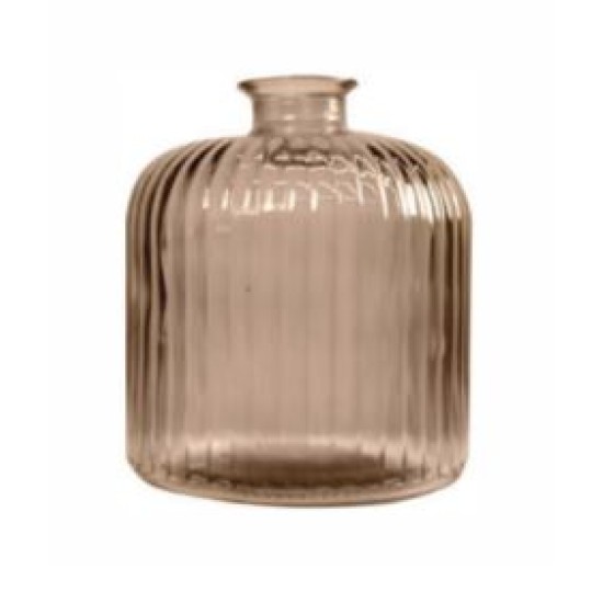 Ανθοδοχείο γυάλινο μπεζ 14,5x18εκ. 1.95L Daroca