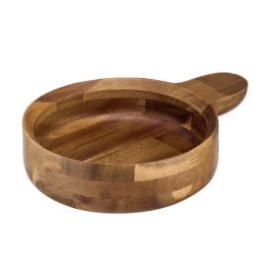 Μπωλ με χερούλι ξύλο ακακία 23x17,5x5εκ.