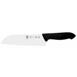 Μαχαίρι Chef Santoku 18εκ. λάμα μαύρη αντιολισθητική λαβή Horeca Prime