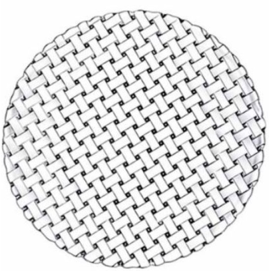 Σετ 6 πιάτα γλυκού γυάλινα με σκάλισμα 15εκ. ΨΑΘΑ