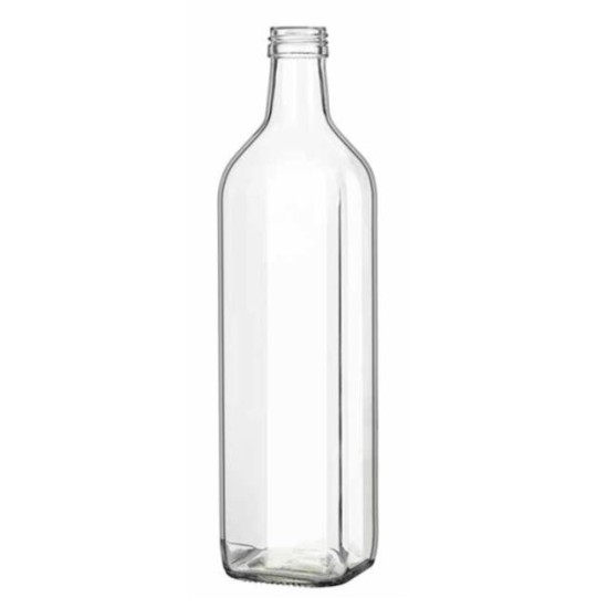 Μπουκάλι γυάλινο τετράγωνο Φ31,5χιλ. 250ml MARASCA