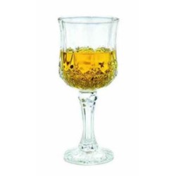 Σετ 6 ποτήρια κρασιού με πόδι σκαλιστά τύπου Loxan 160ml